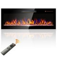 thumbnail image 1 of Greenpod 42" Electric Fireplace Recessed and Wall Mounted, 1500W Fireplace Heater and Linear with 16 Adjustable Flame Colors/Timer/Touch Screen/Remote Control, 1 of 12