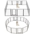 thumbnail image 1 of Greenpod Dog Playpen Outdoor & Indoor, 16 Panels 32" Height Heavy Duty Metal Dog Exercise Pen Fence for Large/Medium/Small Dogs Animals, 1 of 7