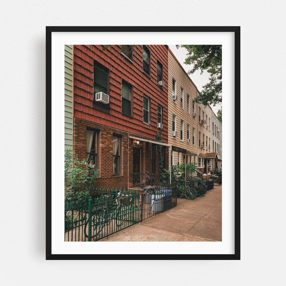 Greenpoint Residential 02 - Brooklyn New York Photography Black Framed Wall Art Print 16 x 20 inches