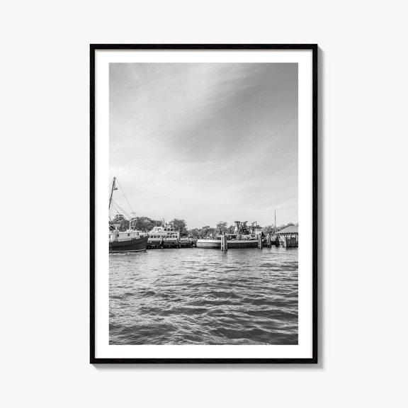 Greenport Black And White Fine Art Photo Print Long Island New York Ny, Unframed Paper Print