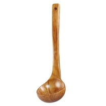 Windcarnival Japanese Solid Wood Soup Ladle Long Handle Hot Pot Spoon Kitchen Cooking Utensil