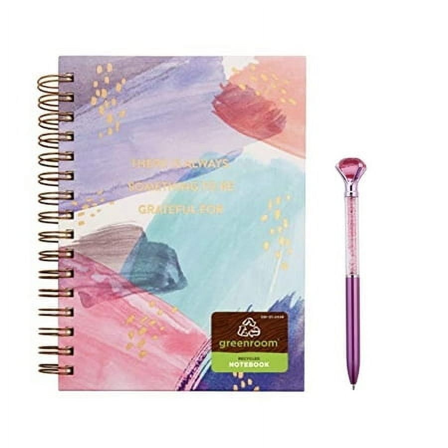 Greenroom Hard Cover Spiral Lined Journal 6'' X 8.25'' includes 320 ...