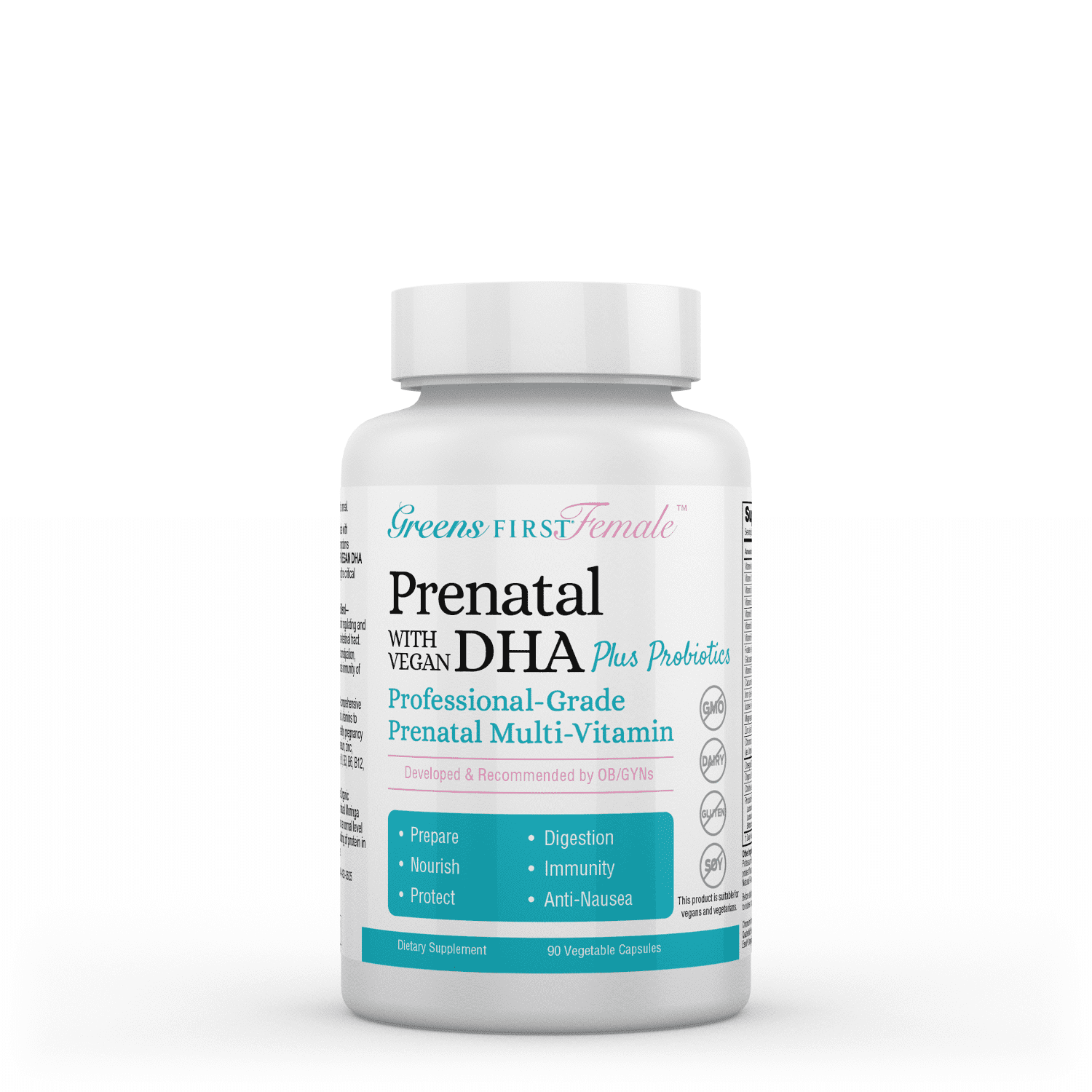 Greens First Female Prenatal Vitamin with Vegan DHA Pregnancy
