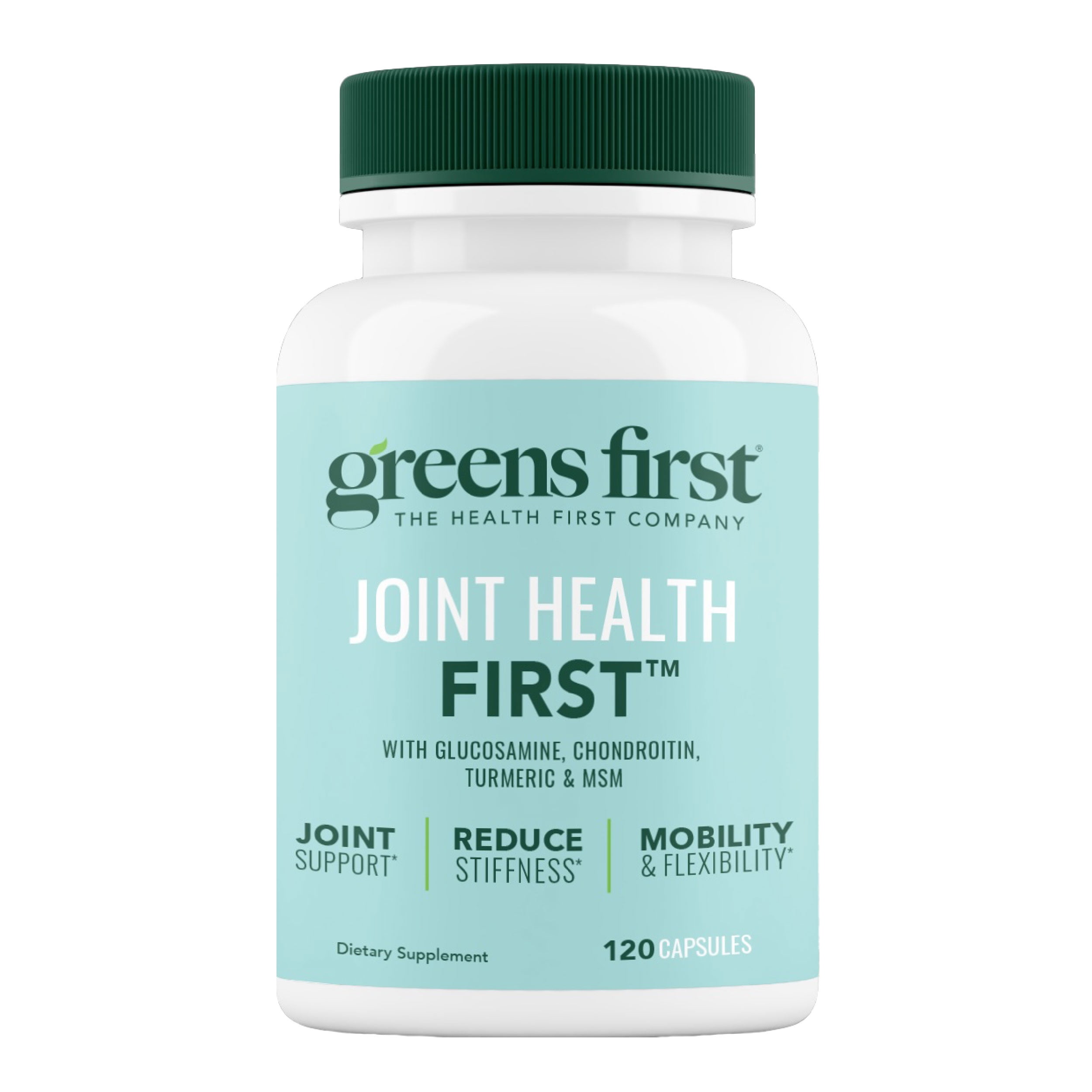 Greens First Joint Health First - Natural Joint Support Supplement with MSM, Turmeric, Ashwagandha, & Ginger - For Joint Support - Non-GMO/Dairy-Free/Gluten-Free (120 Softgels)