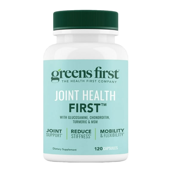 Greens First Joint Health First - Natural Joint Support Supplement with MSM, Turmeric, Ashwagandha, & Ginger - For Joint Support - Non-GMO/Dairy-Free/Gluten-Free (120 Softgels)