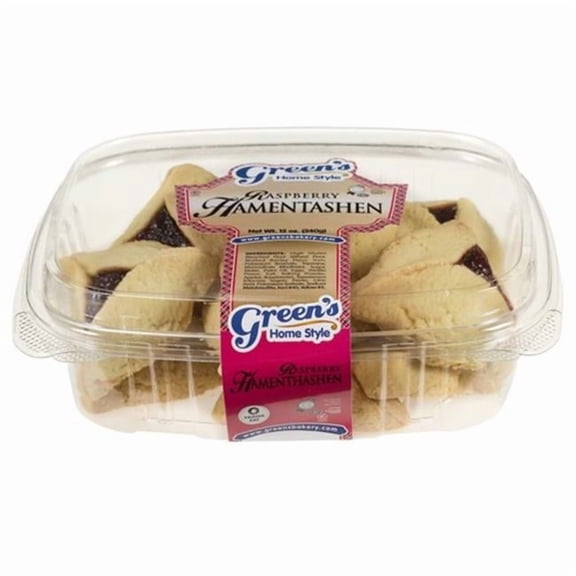 Greens Raspberry Hamentashen - Pack Of 3