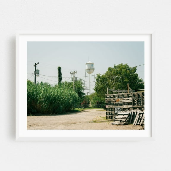 Greens, Stroud - Stroud Oklahoma Photography White Framed Wall Art Print 30 x 40 inches