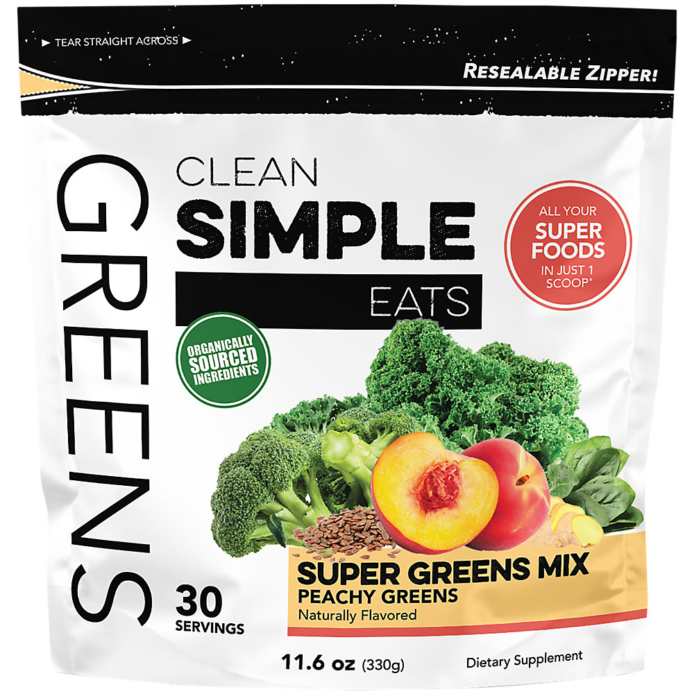 Greens Superfood Powder Mix Peachy Greens (30 Servings)