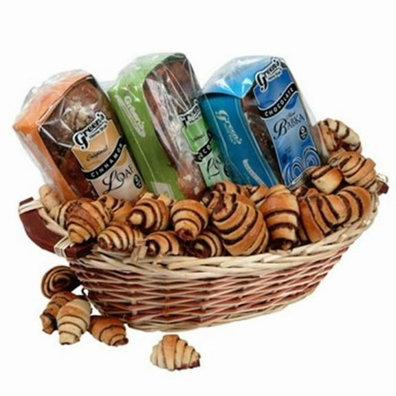 Greens Traditional Holiday Babka Gourmet Kosher Gift Basket