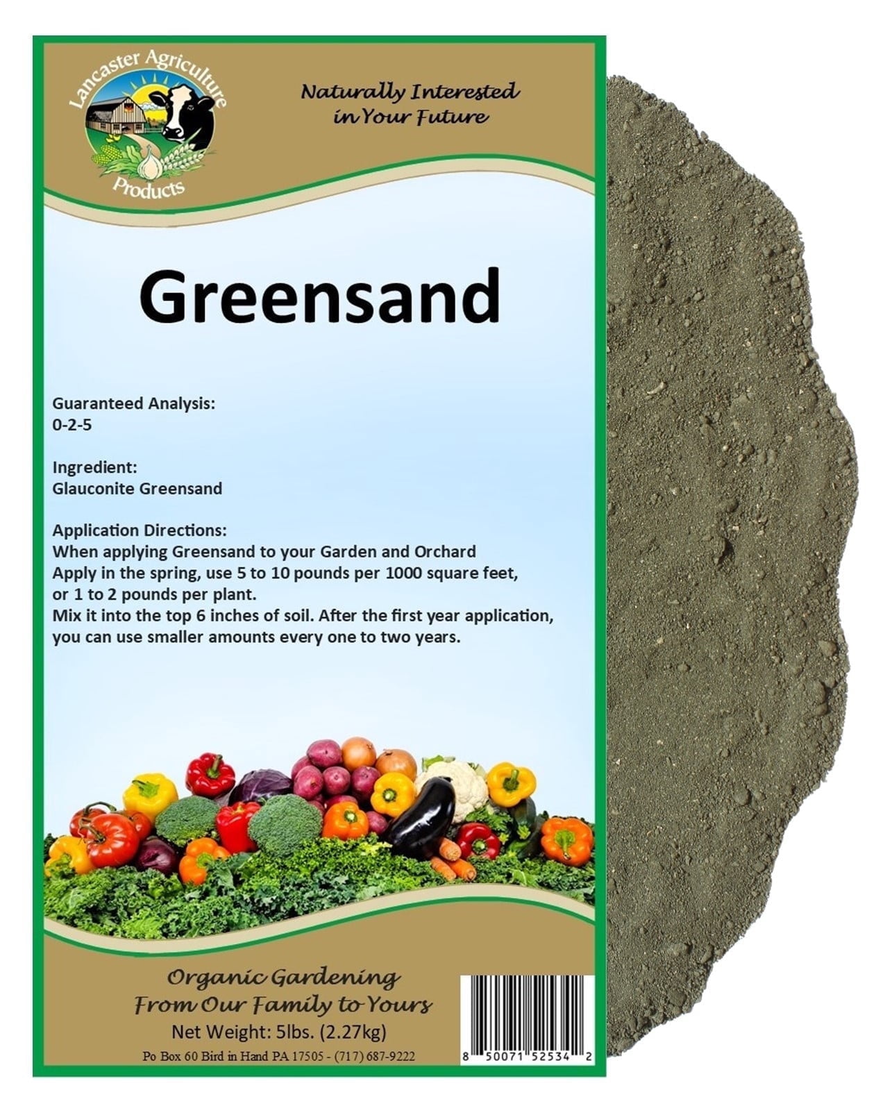 Greensand Fertilizer 5lb.  - Lancaster Agriculture Products