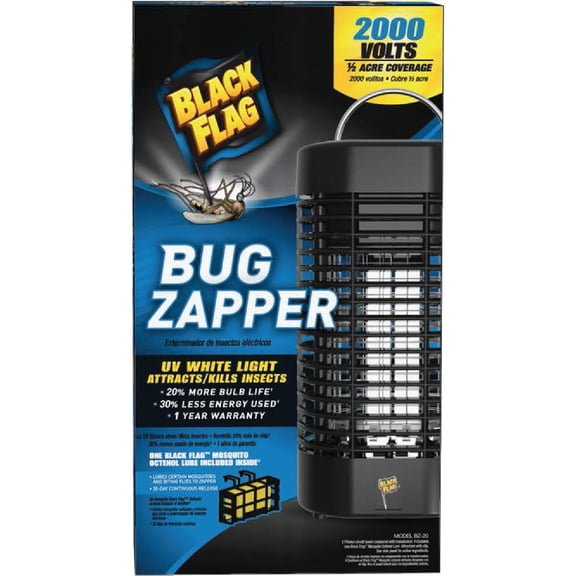 Greenscapes Home & Garden Black Flag 1/2-Acre Outdoor Insect Killer Bug Zapper - Pack of 4