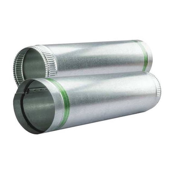 Greenseam Snap Lock Pipe,14" Duct Size,PK5 GR60SPBGP14GA24