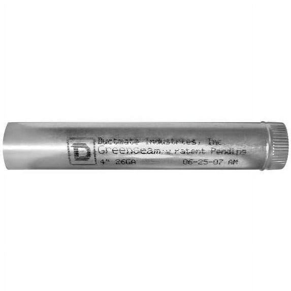 Greenseam Snap Lock Pipe,6" Duct Size,PK5 GR60SPBGP6GA26