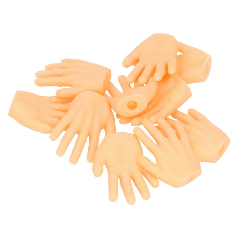 ADGO Tiny Hands on Sticks Baby-Hands, 6.25 Inch Long Prank Kit & Realistic  Little Hands on a Stick Design - 1 Left + 1 Right Mini Hands 
