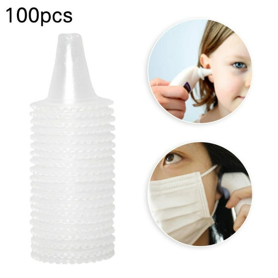 Greensen Ear Thermometer Cover for ,Ear Thermometer Cover Replacement,100PCS PP Plastic Ear Thermometer Probe Protective Cover Replacement Accessory for