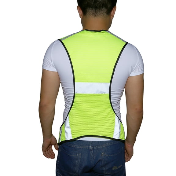 Greensen High Visibility Reflective Safety Vest Night Running Security Clothing Adjustable Waist, Safety Vest, Night Running Vest