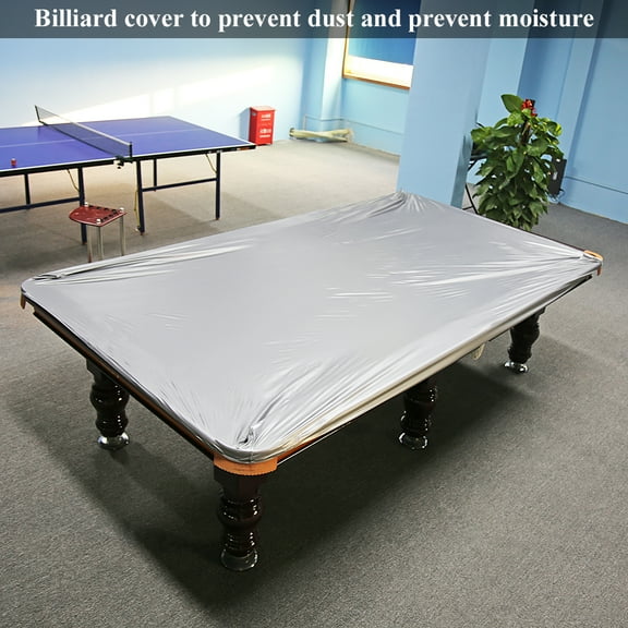Greensen Pool Table Cover,8 Feet Dustproof Moistureproof PVC Cloth Billiard Table Protection Cover Accessory, Billiard Table Dust Cover