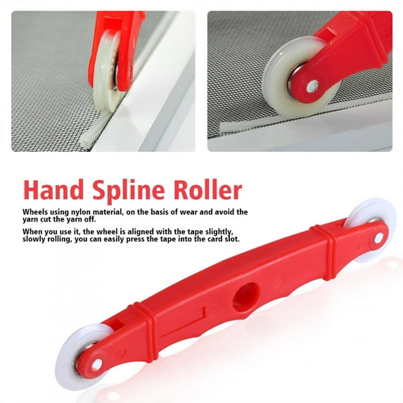 Greensen Screen Door Tool,Screen Door Window Installation Hand Spline Roller Rolling Tool Nylon Handle, Window Installation Tool