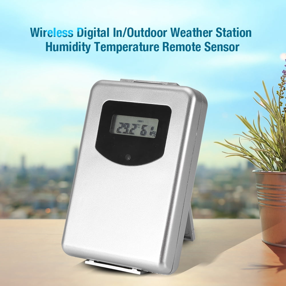Greensen Temperature Remote Sensor,Battery Powered Wireless Digital In/Outdoor  Thermometer Humidity Temperature Remote Sensor,Digital Thermometer 