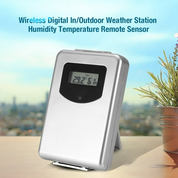 Greensen Temperature Remote Sensor,Battery Powered Wireless Digital In/Outdoor Thermometer Humidity Temperature Remote Sensor,Digital Thermometer