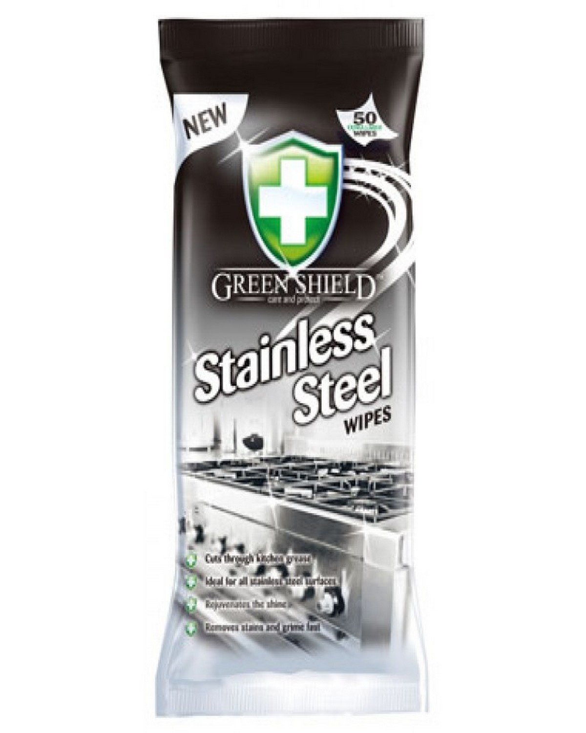 Greenshield Stainless Steel Wipes Pack of 50