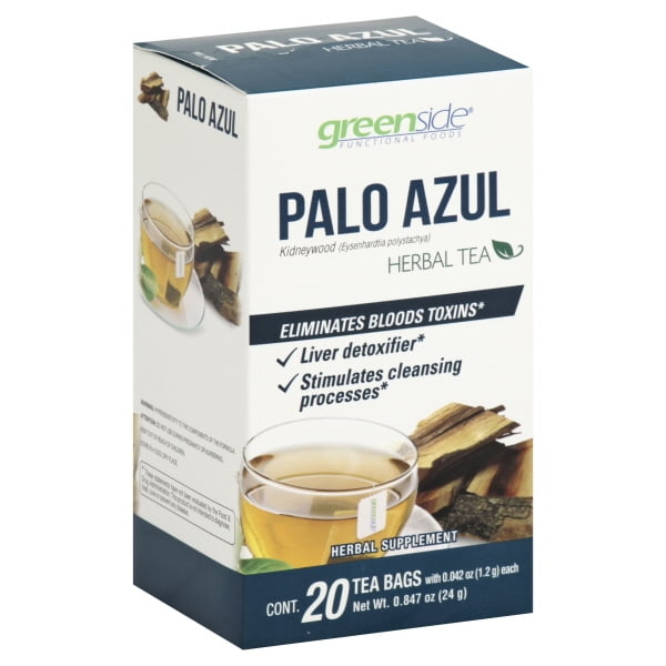 Greenside Palo Azul Herbal Tea/ Kidney Wood Herbal Tea (2 PACK) Eliminates Bloods Toxins,Liver