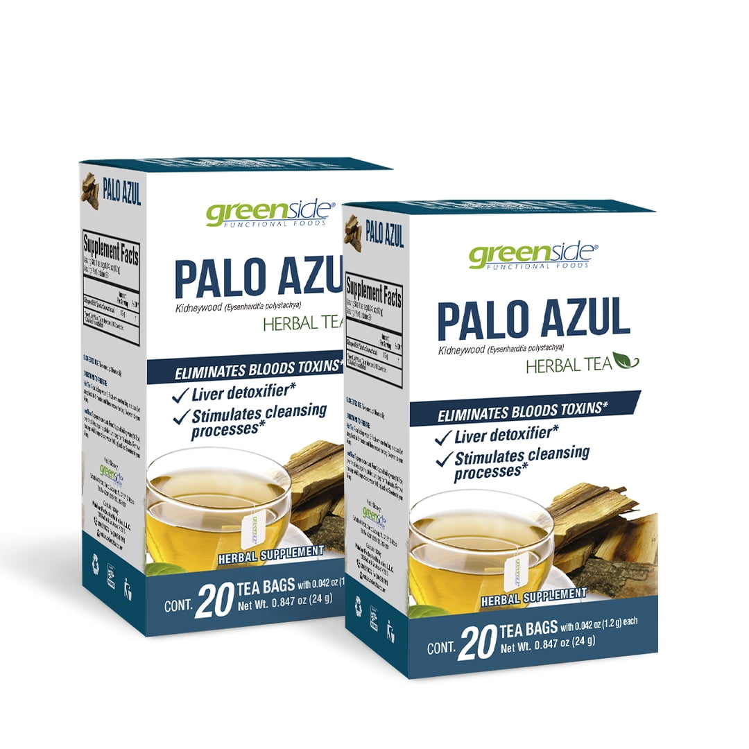 Greenside Palo AzulKidneywood Herbal Tea (Pack of 2) Liver DetoxifierEliminate Blood Toxins