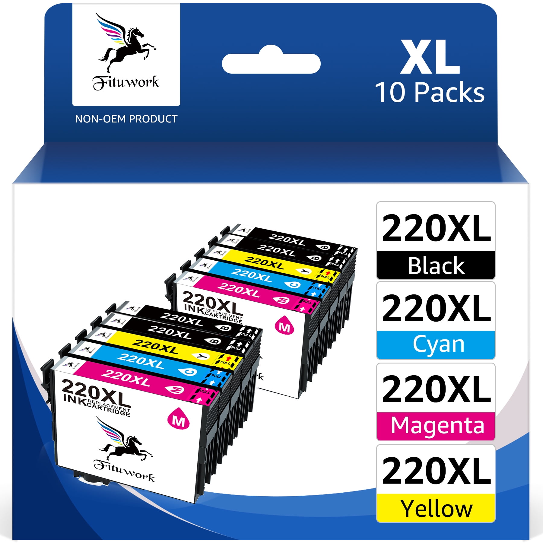220xl Ink Cartridge Replacement For Epson 220 Xl 220xl T220xl Use For Workforce Wf 2750 Wf 2760 2086