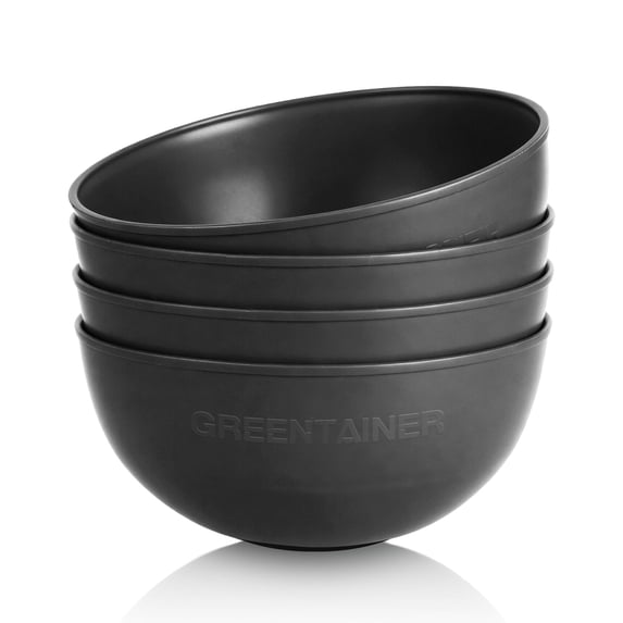Greentainer 50oz Large Cereal Bowl Set of 4, BPA-Free Plastic Bowls for Salad, Soup & Pasta, Microwave & Dishwasher Safe