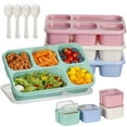 Greentainer Meal Prep Lunch Boxes with 5 Compartments, Food Storage