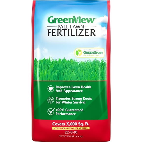 Greenview 2229922 Fall Lawn Fertilizer - 22-0-10 - 5000 sq. ft.