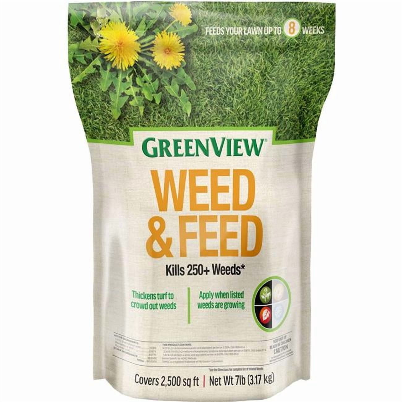 GreenView Weed & Feed - 7 lb. Bag - Covers 2,500 sq. ft.