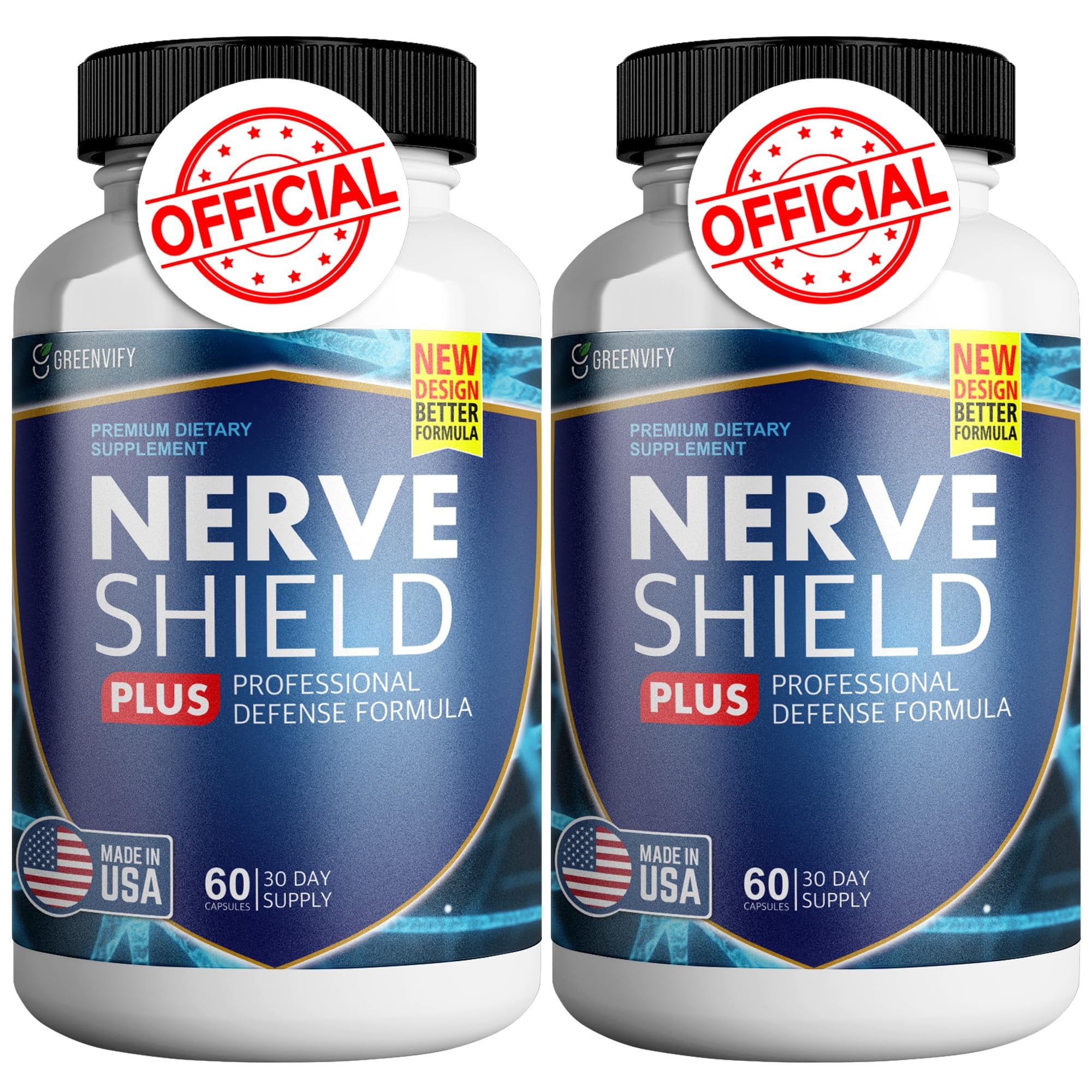 Nerve Shield Advanced - Complément Pour Neuropathie, Nouvelle Formule, Exp 07/2026