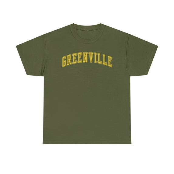 Greenville Shirt Gifts Tshirt Crew Neck Short Sleeve