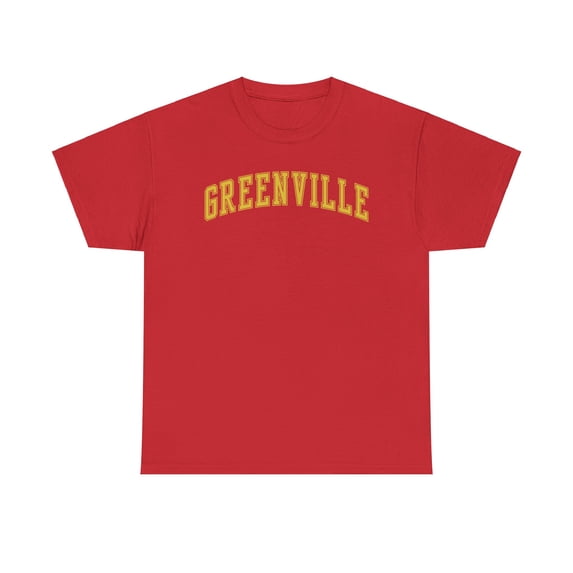 Greenville Shirt Gifts Tshirt Crew Neck Short Sleeve