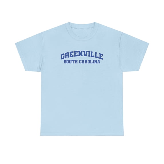Greenville South Carolina SC Shirt Gifts Tshirt Crew Neck Short Sleeve
