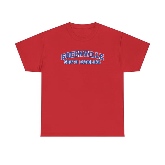 Greenville South Carolina SC Shirt Gifts Tshirt Crew Neck Short Sleeve