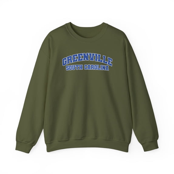 Greenville South Carolina SC Sweatshirt Gifts Crew Neck Shirt Long Sleeve