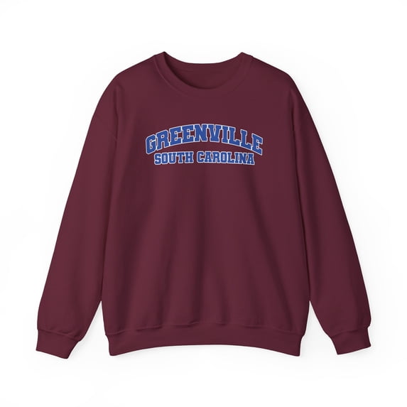 Greenville South Carolina SC Sweatshirt Gifts Crew Neck Shirt Long Sleeve