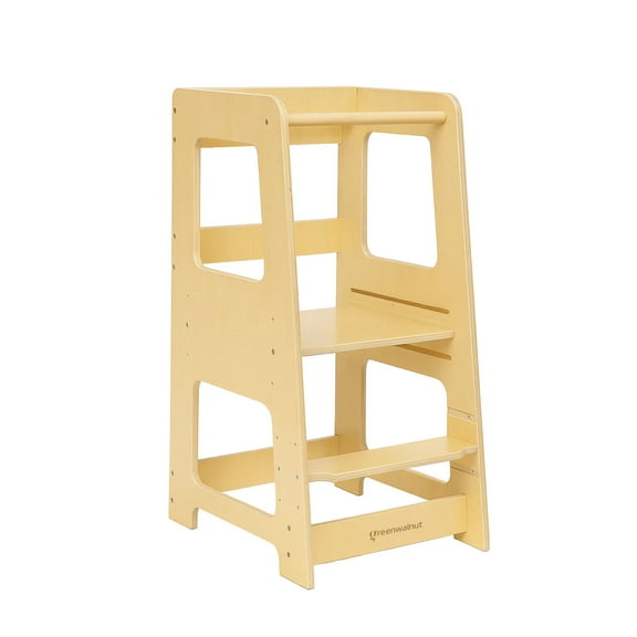 Greenwalnut Wooden Learning Tower | Educational Tower | Climbing Tower | Extra Wide Standing Tower