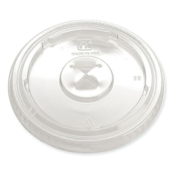 Greenware Cold Drink Lids, X-Slot, Fits 12 oz to 20 oz Cup, 1,000/Carton | Bundle of 2 Cartons
