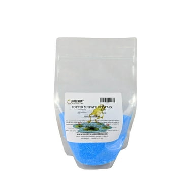 Greenway Biotech Copper Sulfate Crystals, 1 lb. with 25% Copper, Root Killer