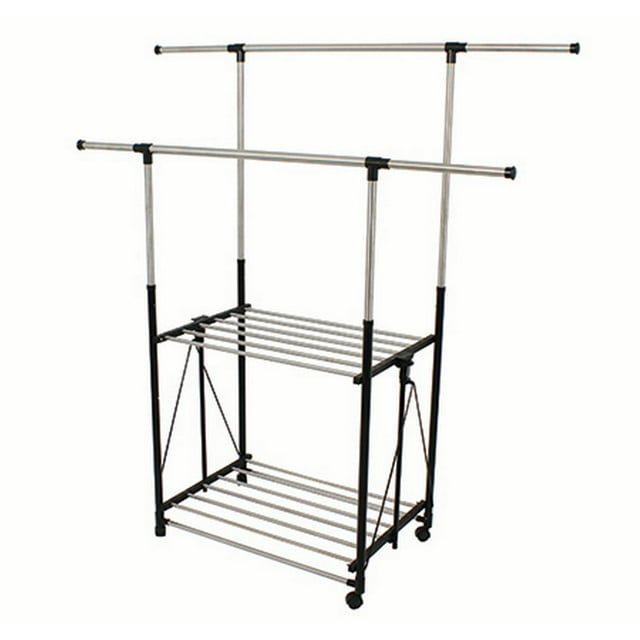 Greenway Collapsible Clothes Rack, Metal, Stainless Steel