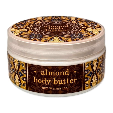 Greenwich Bay ALMOND Body Butter with Shea Butter, 8 oz.