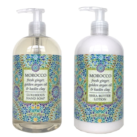 Greenwich Bay DESTINATION MOROCCO Shea Butter Hand Soap & Lotion Set, 16oz. Each