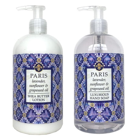 Greenwich Bay DESTINATION PARIS Shea Butter Hand Soap & Lotion Set, 16oz. Each