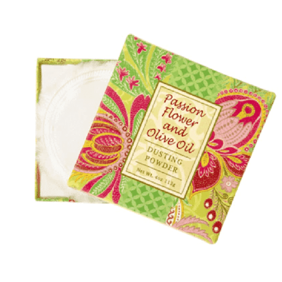 Greenwich Bay Trading Co. Dusting Powder, 4 Ounce, Passion Flower and Olive Oil
