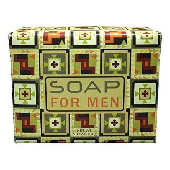 Greenwich Bay Trading Co. Exfoliating Soap Bar for Men with a Masculine Musky Scent 10.5oz (300g)