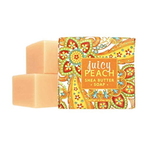 Greenwich Bay Trading Company 1.9oz Soap Bulk Packs of 12 (Juicy Peach Shea Butter)