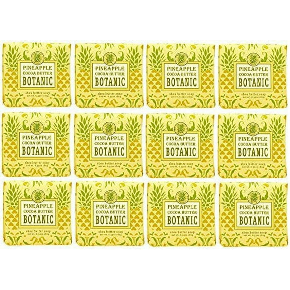 Greenwich Bay Trading Company 1.9oz Soap Bulk Packs of 12 (Pineapple Cocoa Butter)